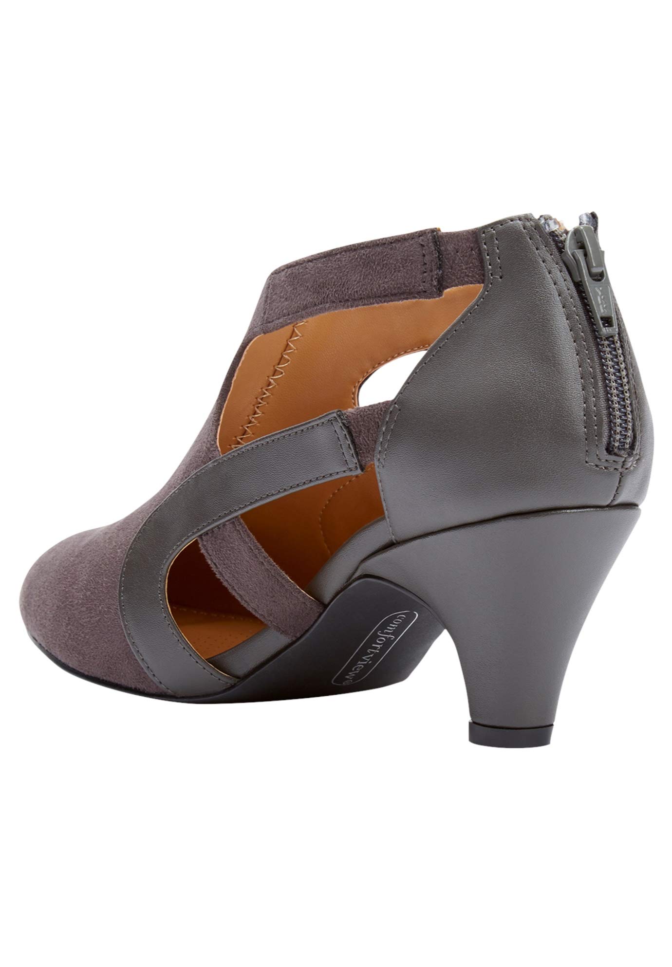 Comfortview Women's Wide Width The Sage Pump - Comfortable Heels for Work, Office & Dressy Occasions | Slip-Resistant & Supportive Shoes for All-Day Wear
