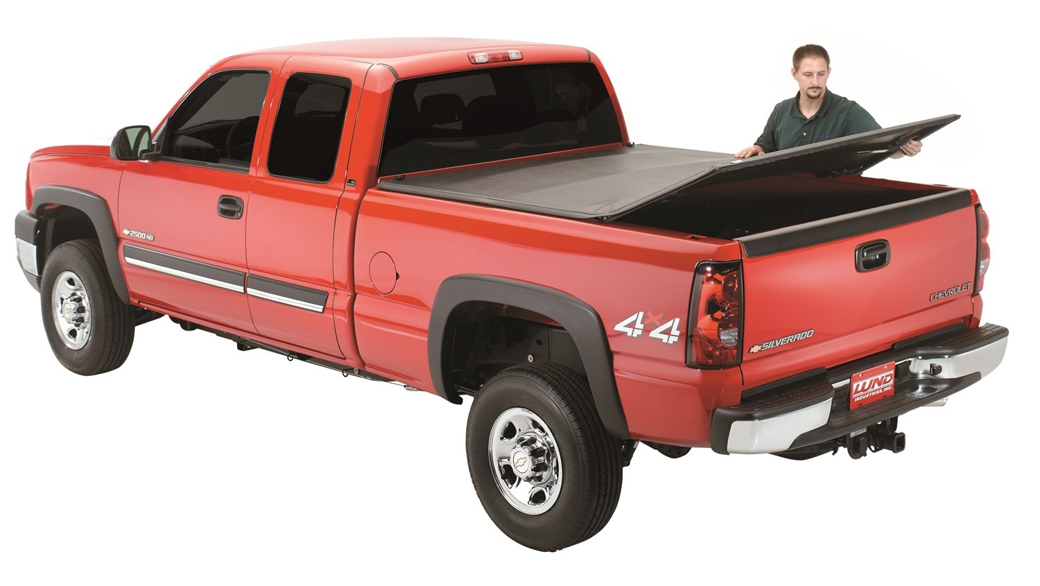 Lund Genesis Tri-Fold Soft Folding Truck Bed Tonneau Cover for 2017-2023 Ford Super Duty 8'2