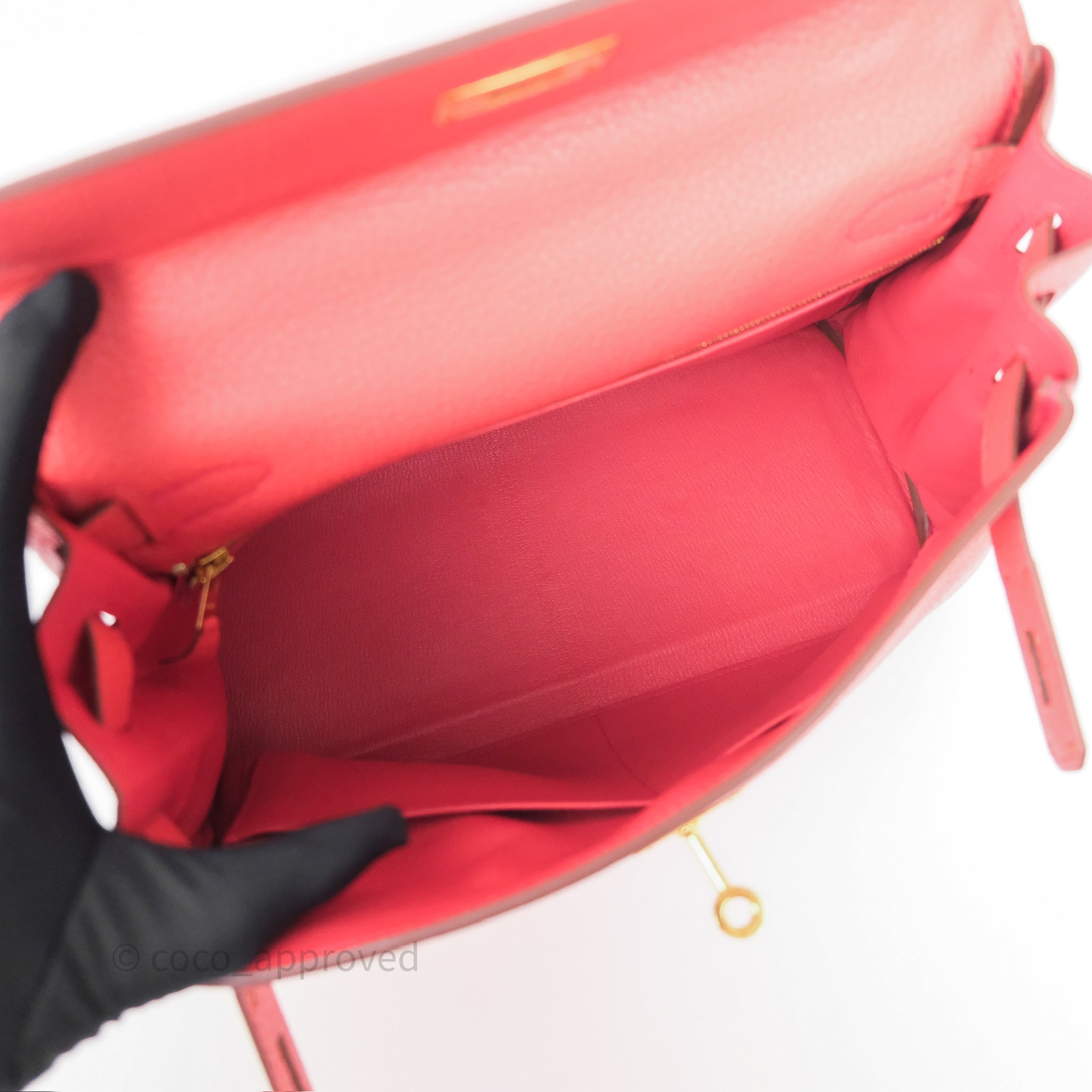 Authentic Hermès Kelly 28 Handbag in Rose Jaipur Togo Leather with Gold Hardware - Luxury Shoulder Bag for Women | Perfect for Work, Travel & Special Occasions