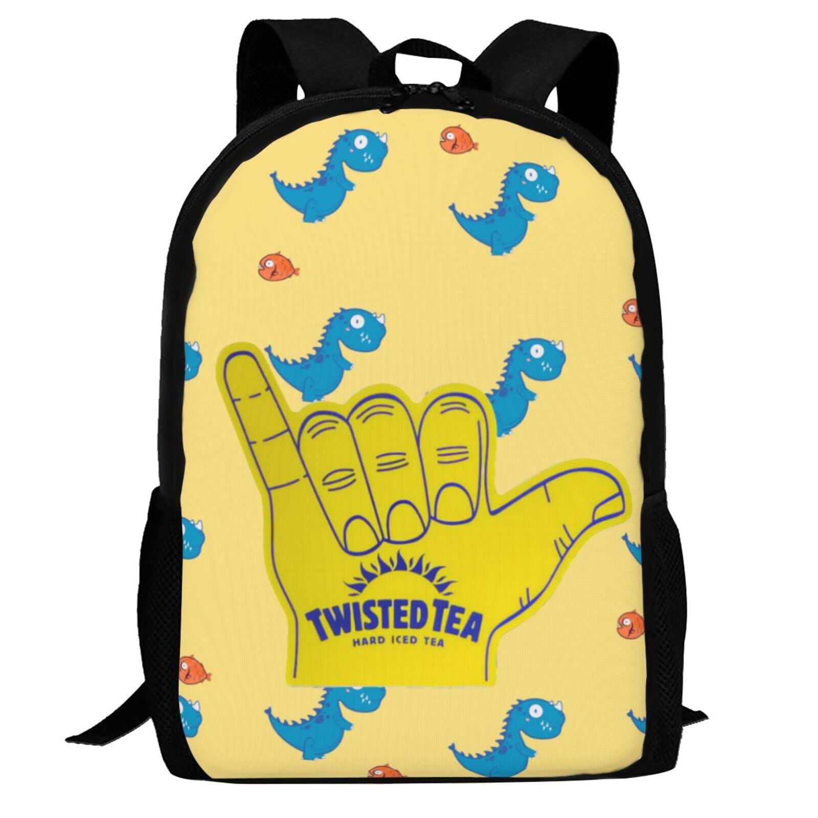 Twisted Tea School Backpack - Lightweight Waterproof Travel Rucksack with 16 Inch Laptop Compartment for Boys & Girls | Perfect for School, College, Commuting & Outdoor Adventures