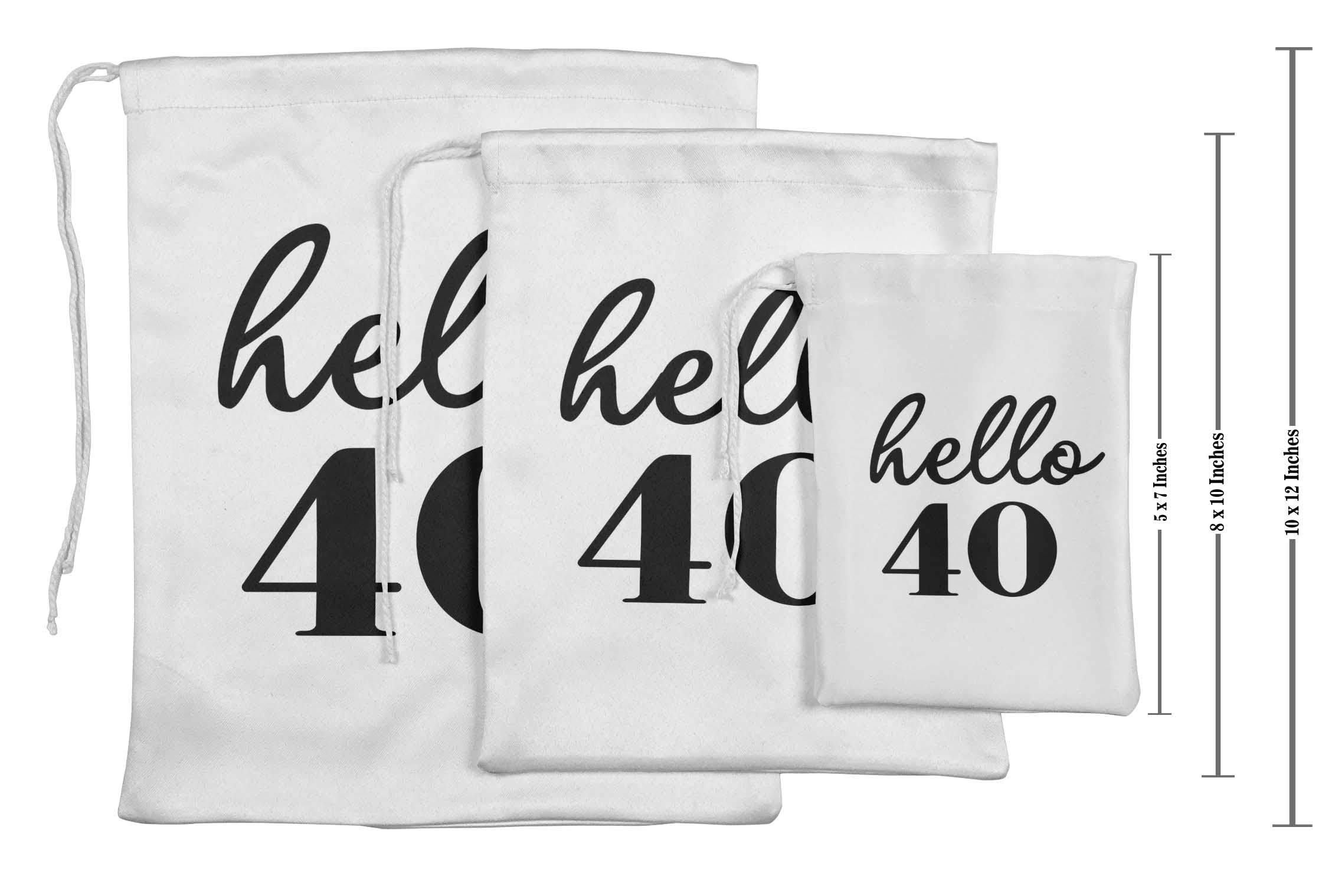 Custom White Number Birthday Party Favor Bags - 15pcs Darling Souvenir Gift Pouches for Baby Showers, Bridal Showers & Birthday Celebrations