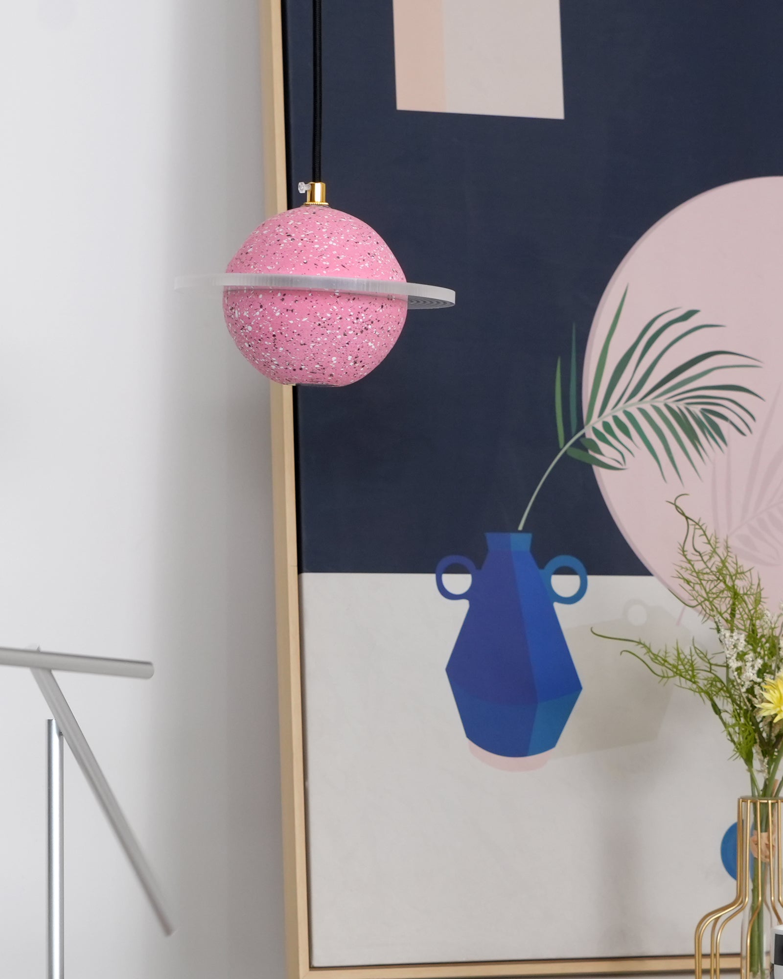 Artsy Planet Pendant Light - Modern Celestial Ceiling Fixture for Bedroom, Living Room & Nursery Decor | Solar System Inspired Lighting for Home & Office