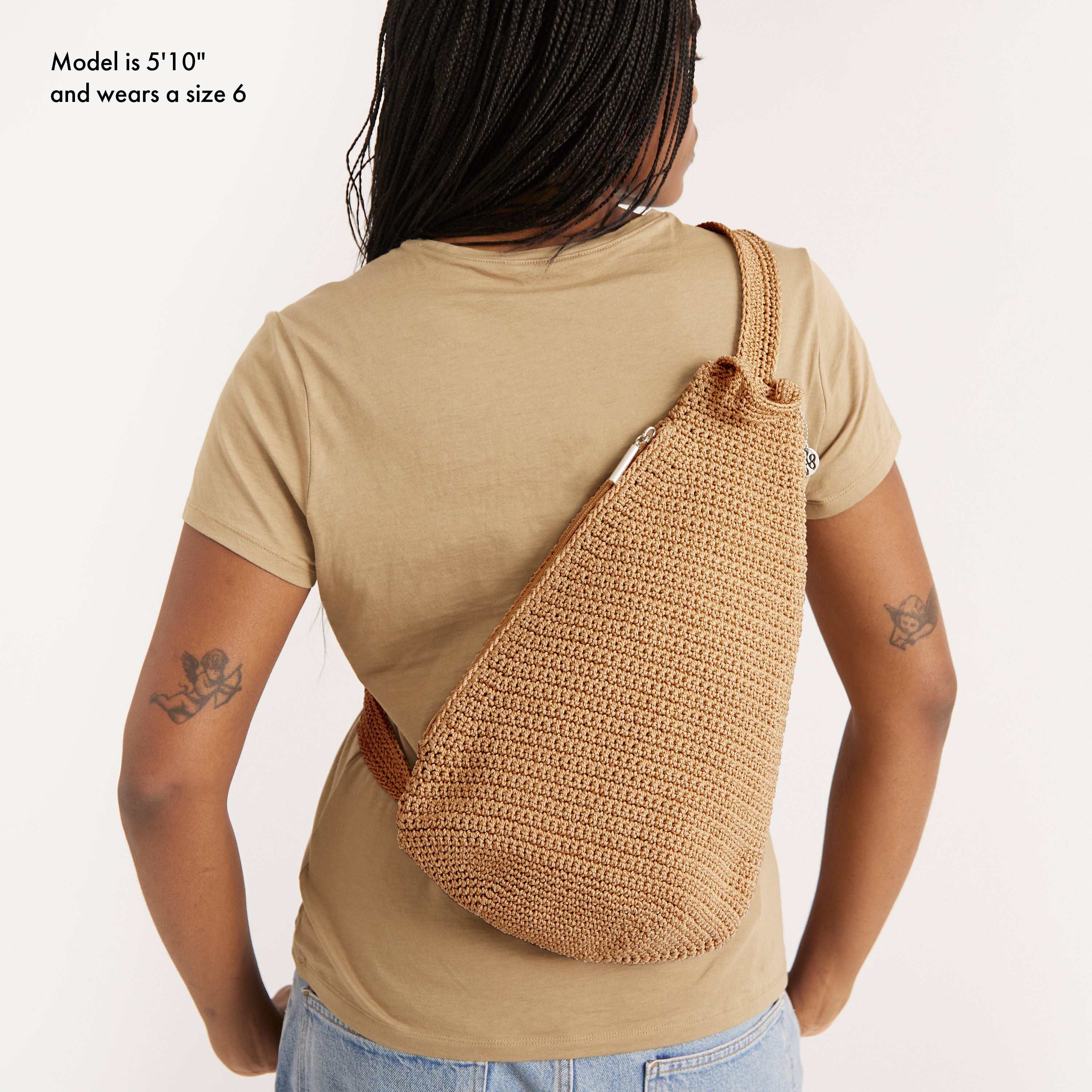 On The Go Sling Backpack - Lightweight Crossbody Travel Bag for Men & Women - Perfect for Hiking, Commuting & Everyday Use