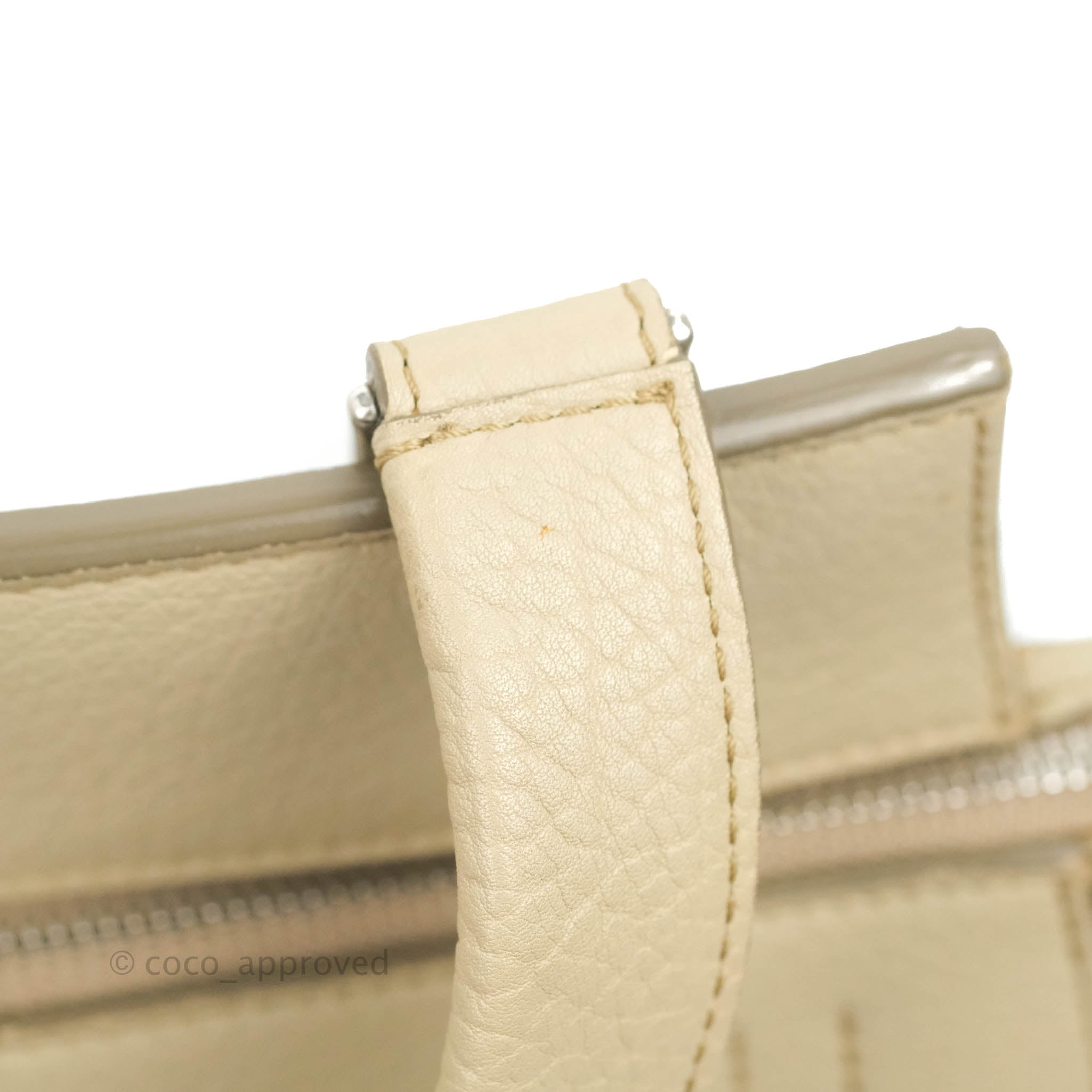 Celine Medium Edge Bag in Etaupe Grained Calfskin Leather - Luxury Crossbody Purse for Women, Perfect for Work, Travel & Evening Events