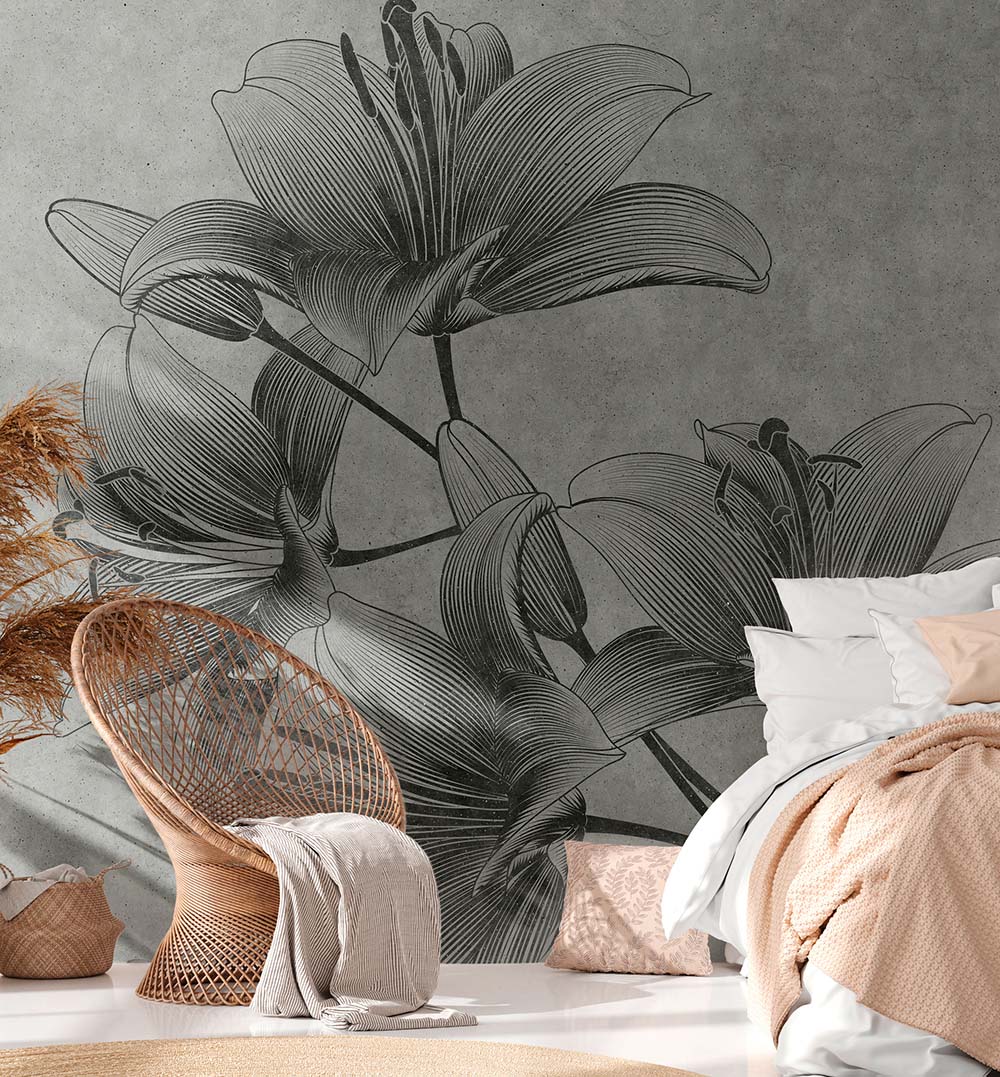Beautiful Wall Lilies - Elegant Home Decor for Living Room, Bedroom & Office - Perfect for Indoor Plant Lovers