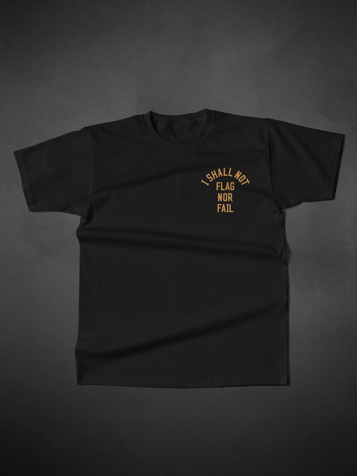 Anthem Tee - Black/Saddle Color Men's Casual T-Shirt | Soft Cotton Comfort Fit | Perfect for Streetwear, Gym & Everyday Wear