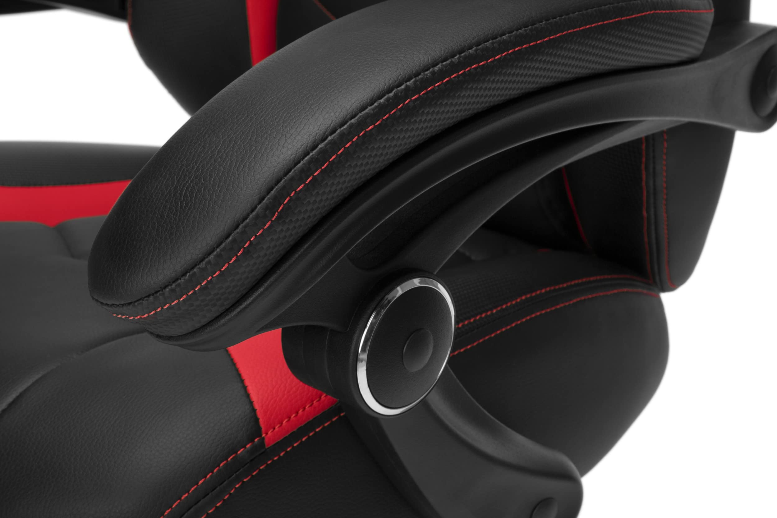 RESPAWN 110 Pro Ergonomic Gaming Chair with Adjustable Footrest & Headrest - Reclining Computer Desk Chair for Adults - Perfect for PC Gaming, Office Work & Home Entertainment (Red)