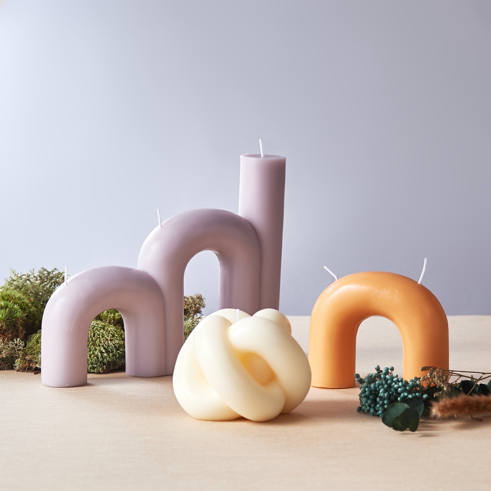 Handmade Arch Candles - Natural Orange Scented Soy Wax Candles for Home Decor, Relaxation & Aromatherapy | Perfect for Living Room, Bedroom, Spa & Romantic Dinners