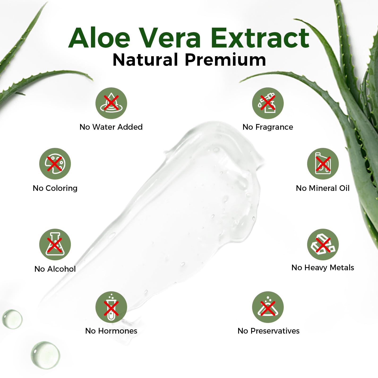 98% Pure Organic Aloe Vera Gel for Face & Body - Natural Hydrating Moisturizer for Sunburn Relief, Skincare & Hair Care - Soothes Razor Bumps & Scalp - 5.07 Fl Oz - Perfect for Post-Sun Care, Daily Hydration & Sensitive Skin Treatment