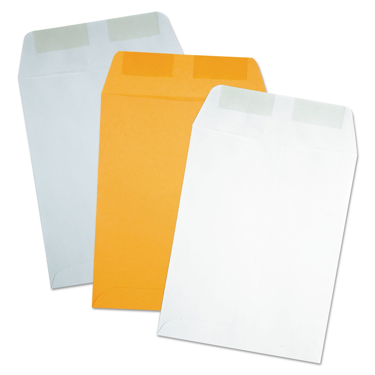 Quality Park Catalog Envelopes 9x12 Inches with Gummed Flap - 250 Pack Gray Mailing Envelopes for Business, Office & Bulk Shipping