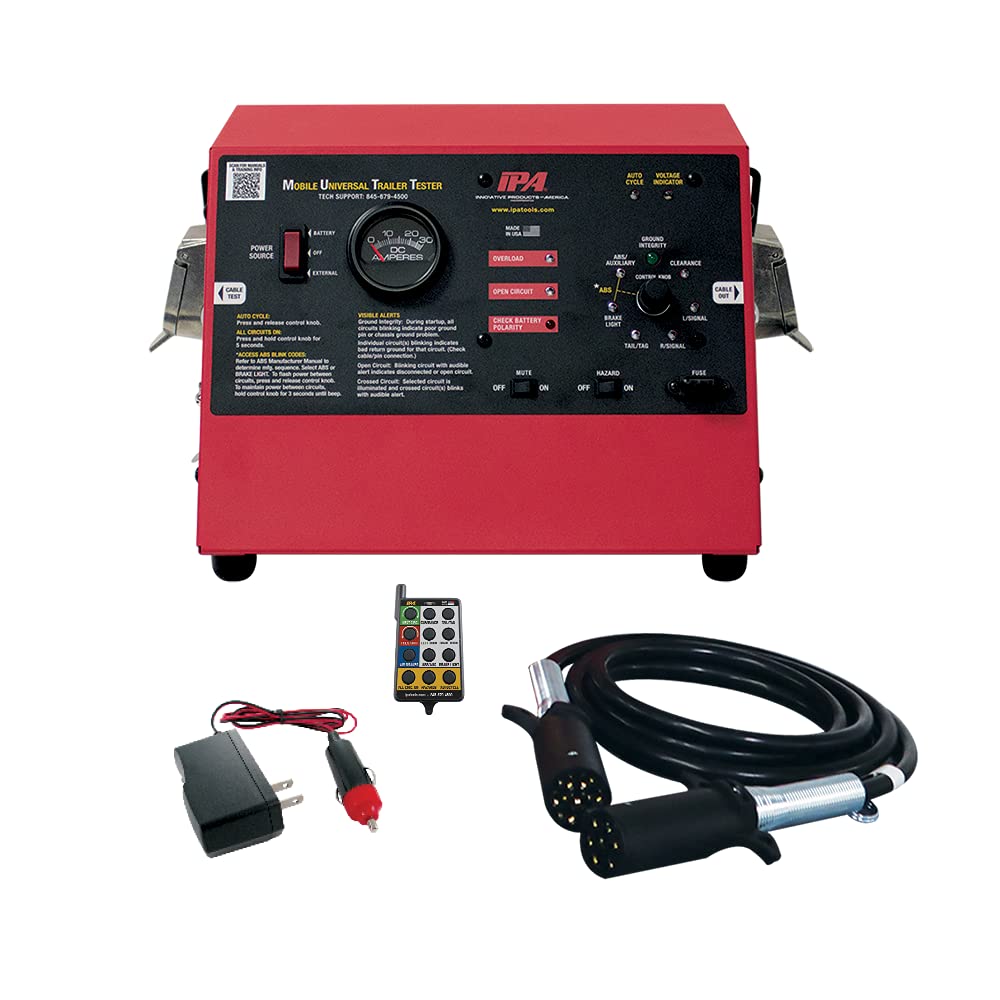 IPA Smart Mutt Trailer Tester 9007A - Professional Diagnostic Tool for Commercial Semi-Truck Trailers | Ideal for Fleet Maintenance & Roadside Repairs