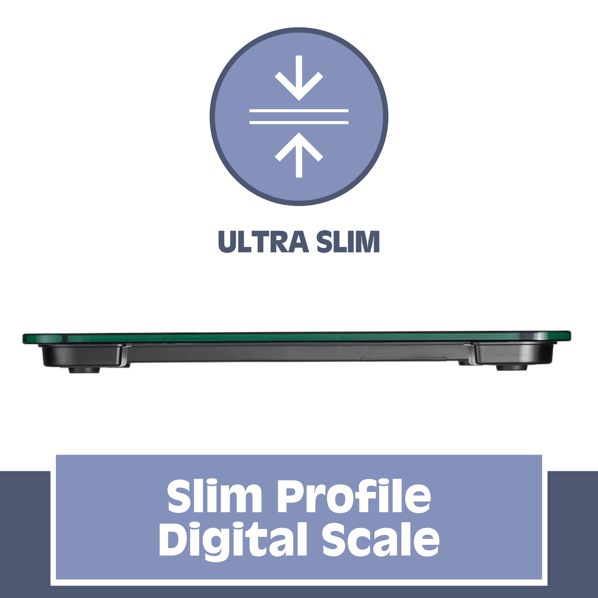 Smart Digital Bathroom Scale - Accurate Body Weight Measurement with Auto Step-On Technology, Ultra Slim Design in Black - Perfect for Home Gym, Health Tracking & Fitness Enthusiasts