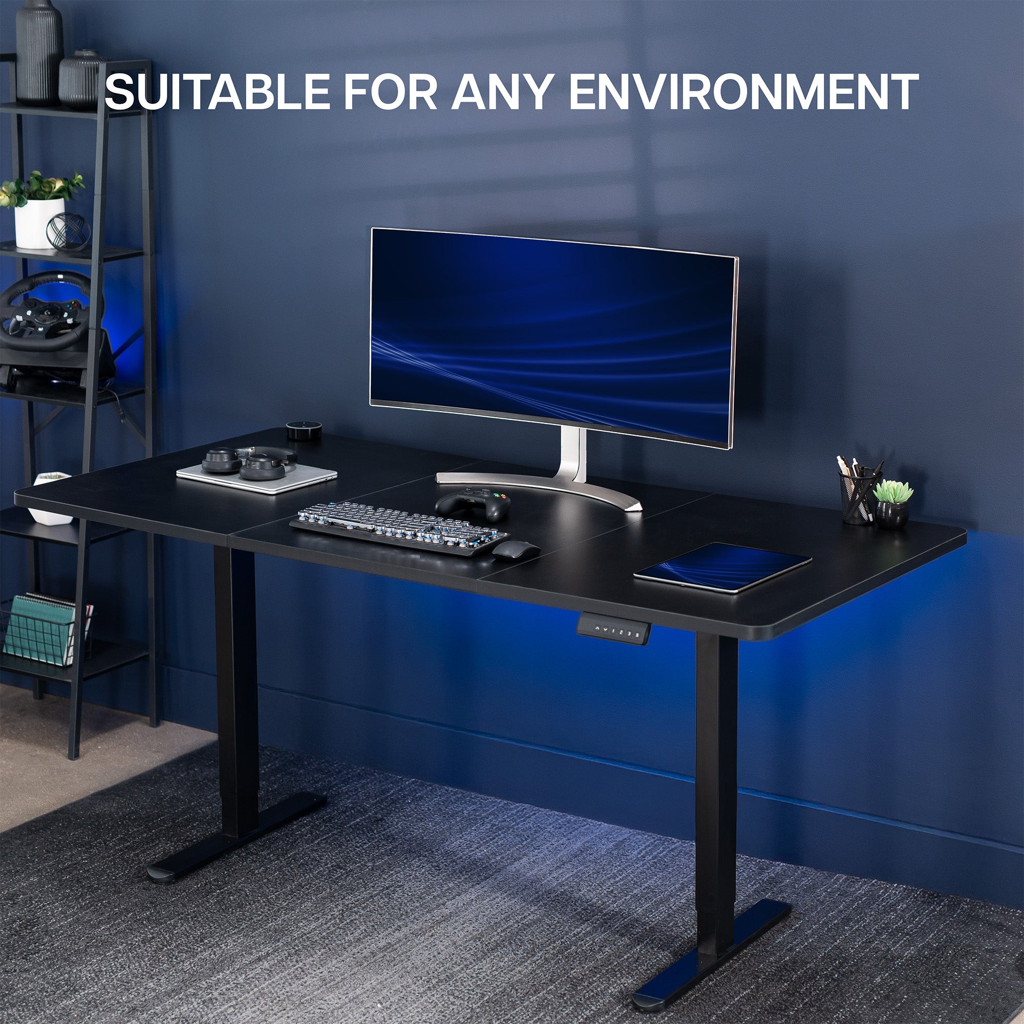 E2 Series 71 x 36 Dual Motor Electric Standing Desk - Adjustable Height Office Desk for Home & Workspace, Perfect for Ergonomics & Productivity