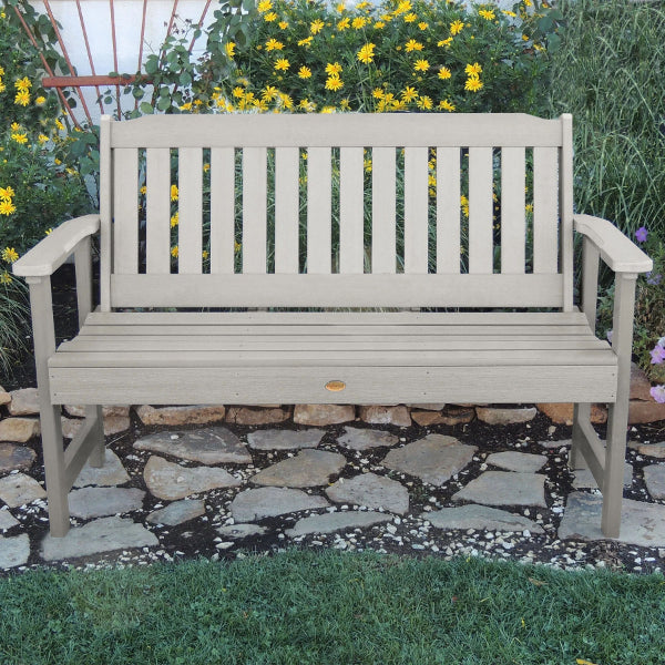 Lehigh Synthetic Wood Garden Bench - Weather-Resistant Outdoor Seating for Patio, Backyard & Garden - Durable & Low Maintenance
