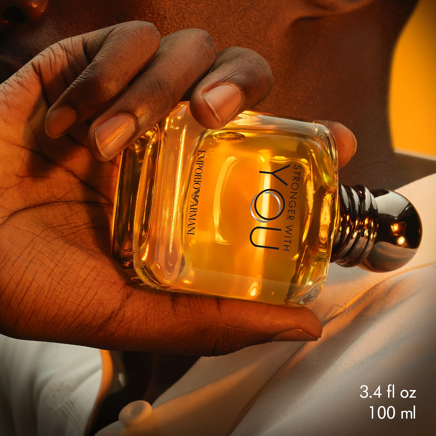 Armani Stronger With You Men's Eau de Toilette Cologne - Warm Spicy Fragrance with Chestnut, Lavender, Sage & Vanilla Notes - Perfect for Date Night & Special Occasions