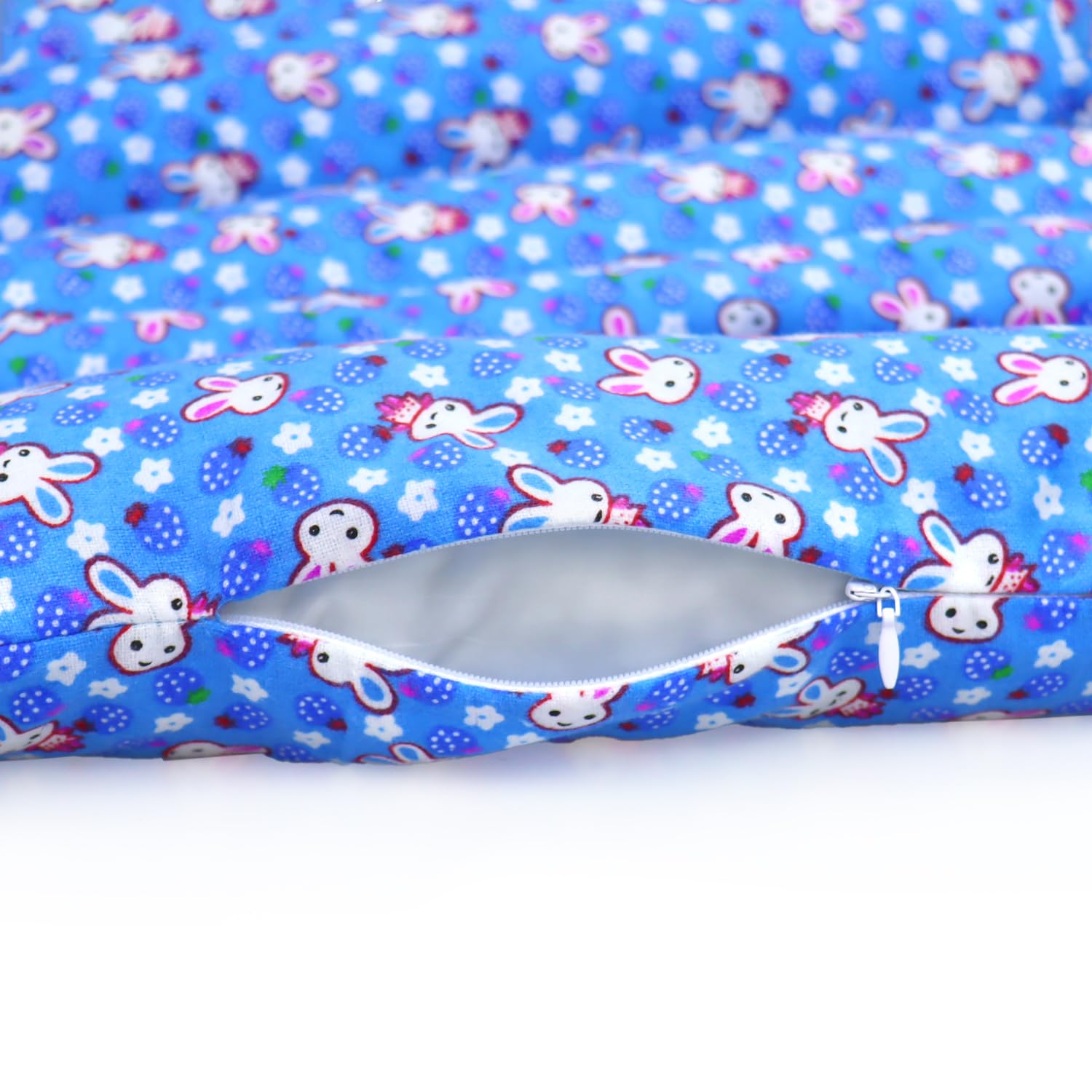 Soft Rabbit Bed Lounger Pillow - Cozy Cuddle Cushion with 2 Cotton Pillows for Bunny Flop Mat & Snuggle Bed - Prevent Sore Hocks - Perfect for Indoor Rabbit Cages, Playpens & Pet Carriers