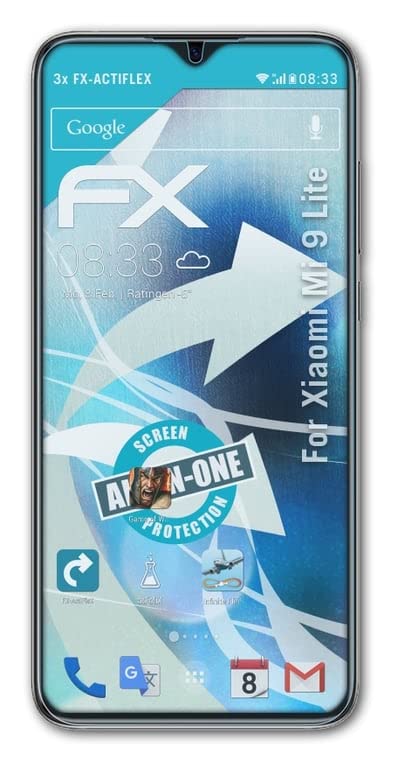 Xiaomi Mi 9 Lite Screen Protector [3-Pack] - Ultra Clear Flexible Film with HD Clarity & Anti-Scratch Protection | Perfect for Daily Use, Gaming & Outdoor Activities
