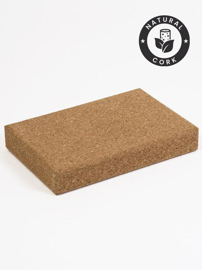 Premium Cork Yoga Block for Yoga Studio - Non-Slip Yoga Brick for Balance & Support - Ideal for Hot Yoga, Pilates & Home Workouts