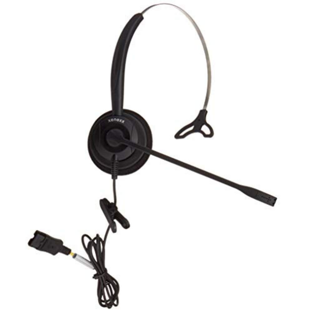 XS 820 Headset Bundle - Professional Mono Headset for Training, Coaching & Call Centers | Compatible with Avaya, Yealink, Cisco, Polycom Desk Phones | Perfect for Office, Remote Work & Customer Service Teams