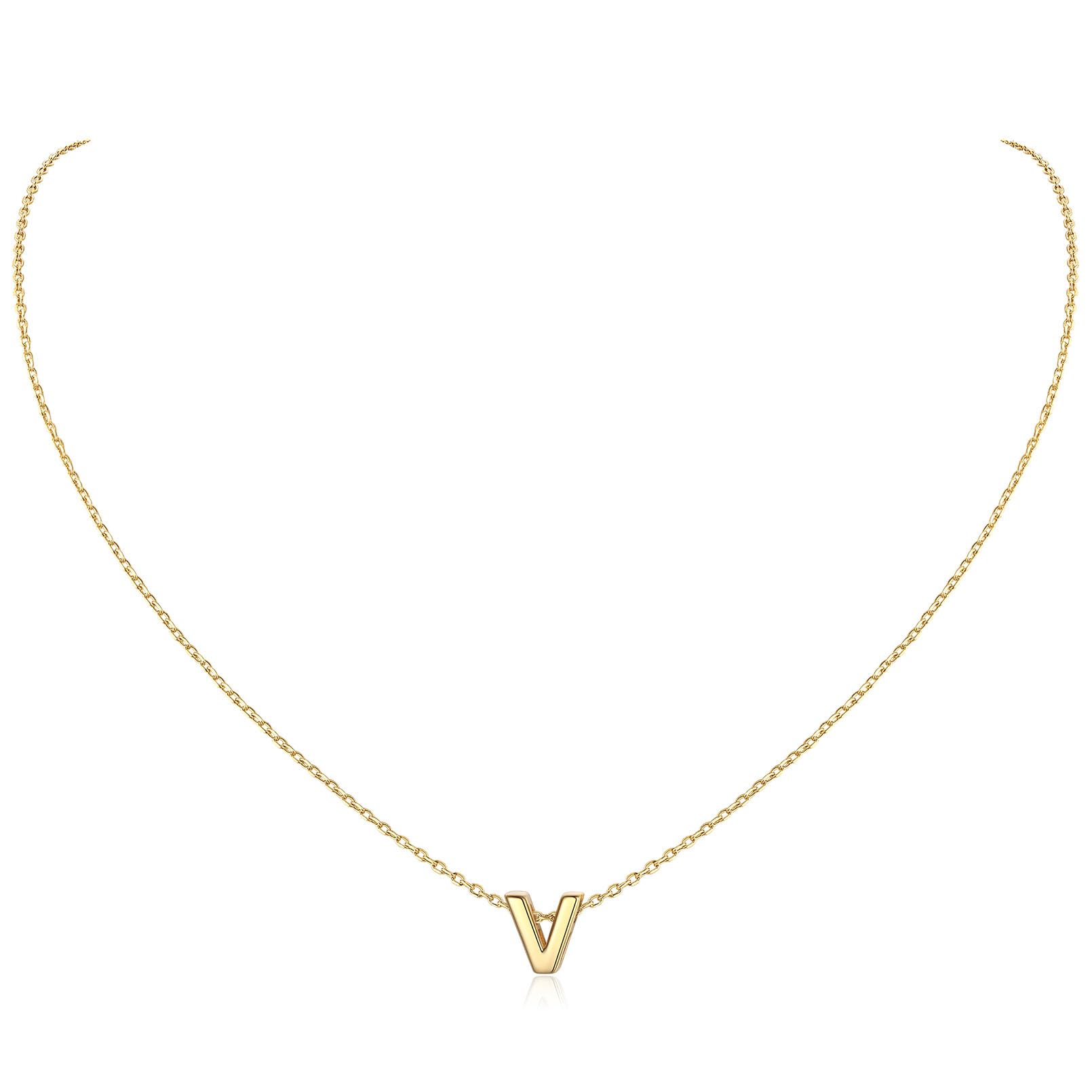 ChicSilver 925 Sterling Silver Initial Necklace for Women - Personalized Dainty Letter Pendant Jewelry with Gift Box - Perfect for Birthdays, Anniversaries & Everyday Elegance