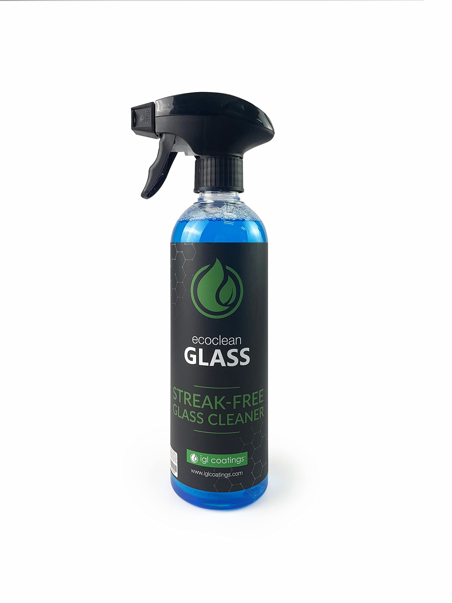 IGL Ecoclean Glass Cleaner - Streak Free Formula, 500ml, Refreshing Scent - Perfect for Windows, Mirrors & Glass Surfaces at Home or Office