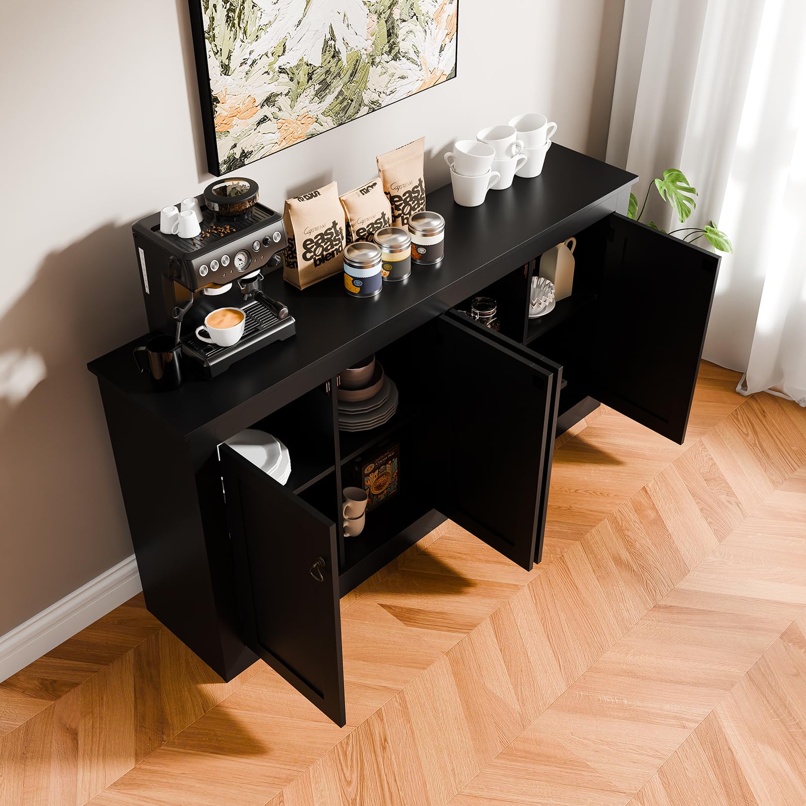 Cozy Castle Buffet Cabinet with Storage - 57.5