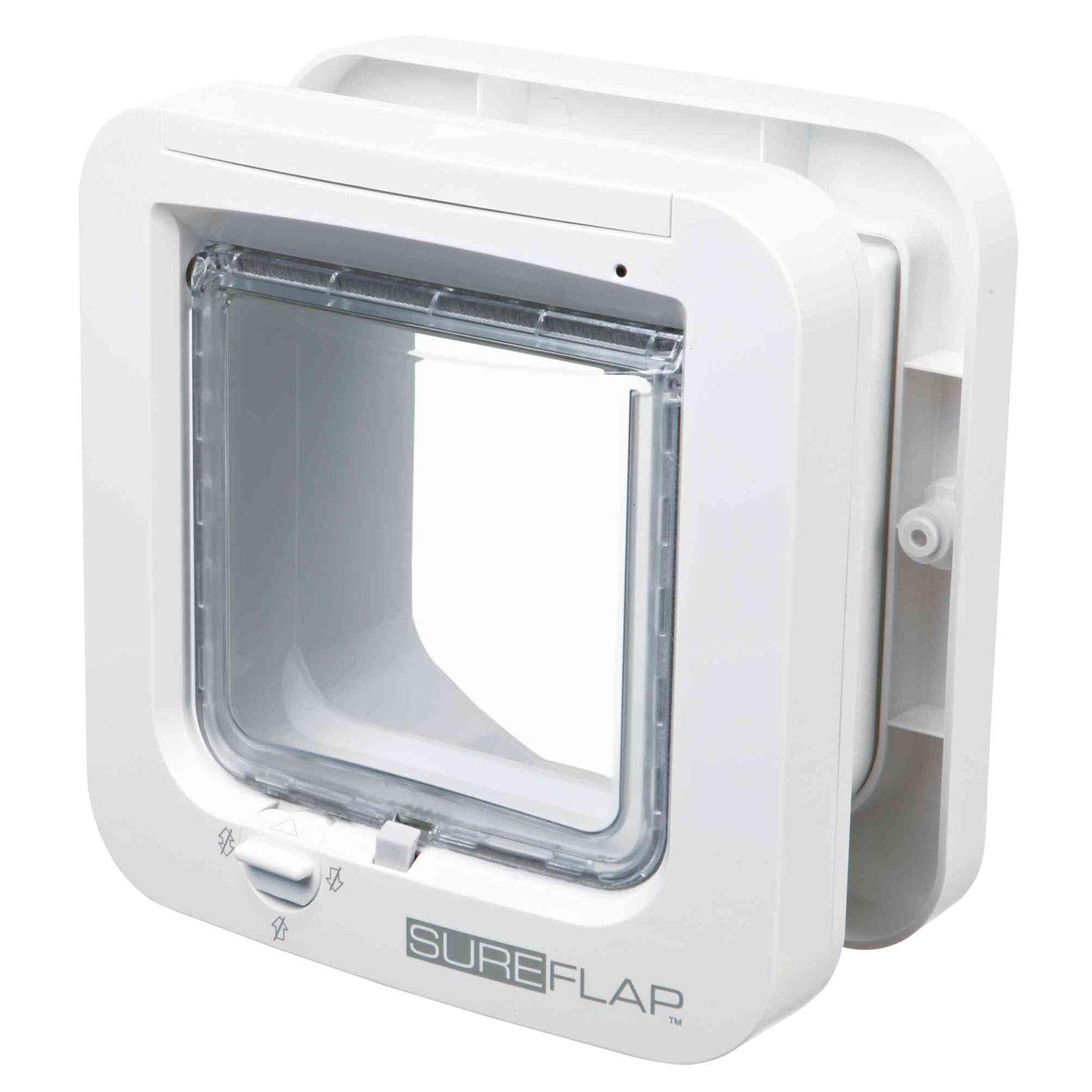 SureFlap Microchip Cat Flap - Smart Entry for Cats with Microchip ID, White, 4.75
