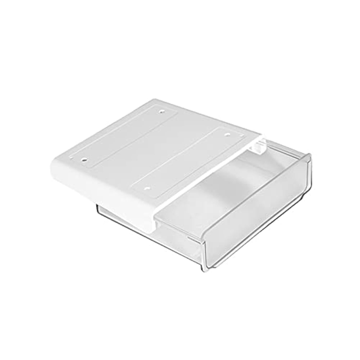 Self-Adhesive Under Desk Drawer Organizer - No Drill Hidden Storage for Home Office (7.87