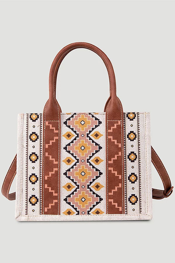 Bohemian Aztec Tote Bag for Women - Stylish Handmade Cotton Shoulder Bag - Perfect for Beach, Shopping & Travel Accessories