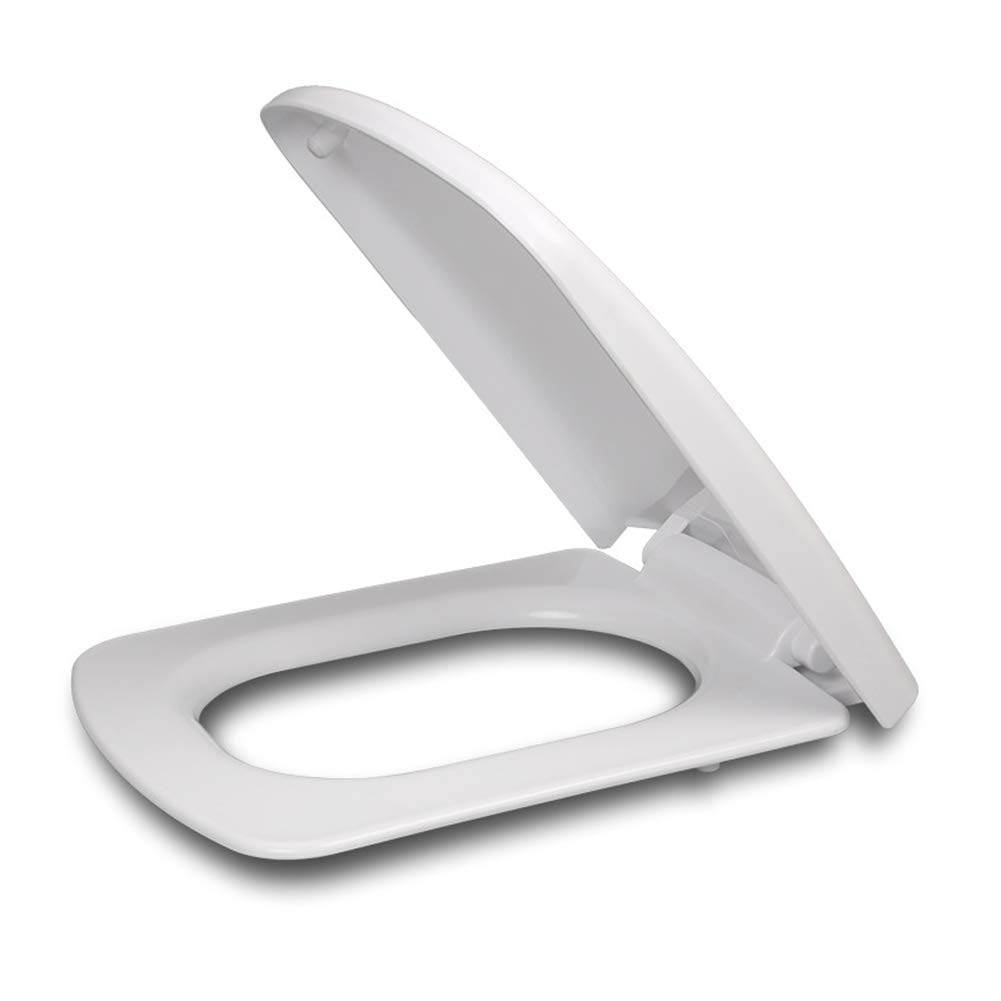 Square White Cabinet Door Hinges - Easy Cleaning & Replacement, Strong Slow Close Hinges for Kitchen Cabinets, Bathroom Vanities & Furniture