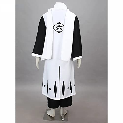 Kuchiki Byakuya Adult Cosplay Costume - Anime Bleach Captain Halloween Costume for Men & Women - Perfect for Conventions, Cosplay Events & Halloween Parties