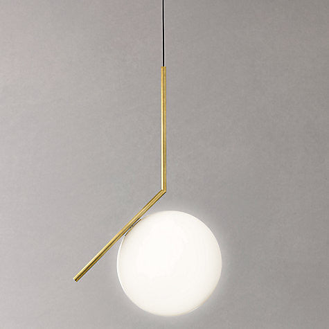 Flos Gold Pendant Light - Modern Hanging Chandelier for Dining Room, Kitchen Island & Bedroom Lighting Decor