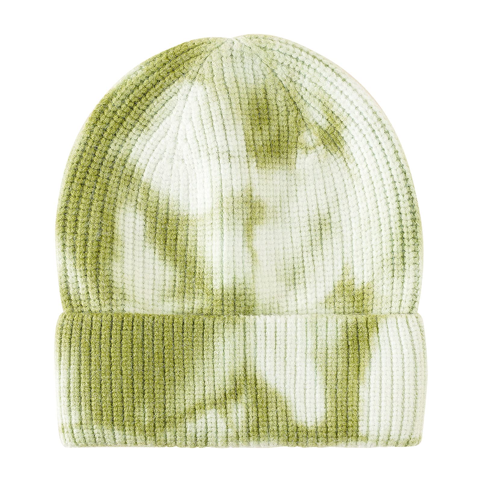 LISfsa Unisex Tie-Dye Knit Beanie - Warm Winter Hat for Men & Women | Cozy Cold Weather Accessory for Outdoor Activities, Skiing, and Snowboarding