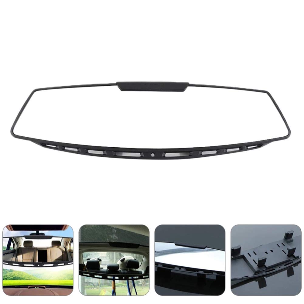 Universal 305x85mm Anti-Glare Panoramic Convex Rear View Mirror - Wide Angle Car Interior Mirror Eliminates Blind Spots - Perfect for Night Driving, Highway Safety & Parking Assistance