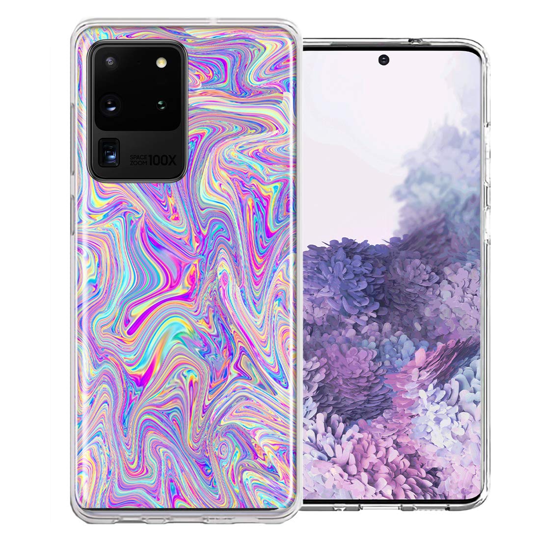 Samsung Galaxy S20 Ultra Phone Case - Paint Swirl Design Double Layer Protective Cover | Shockproof & Scratch Resistant for Daily Use, Work & Outdoor Activities
