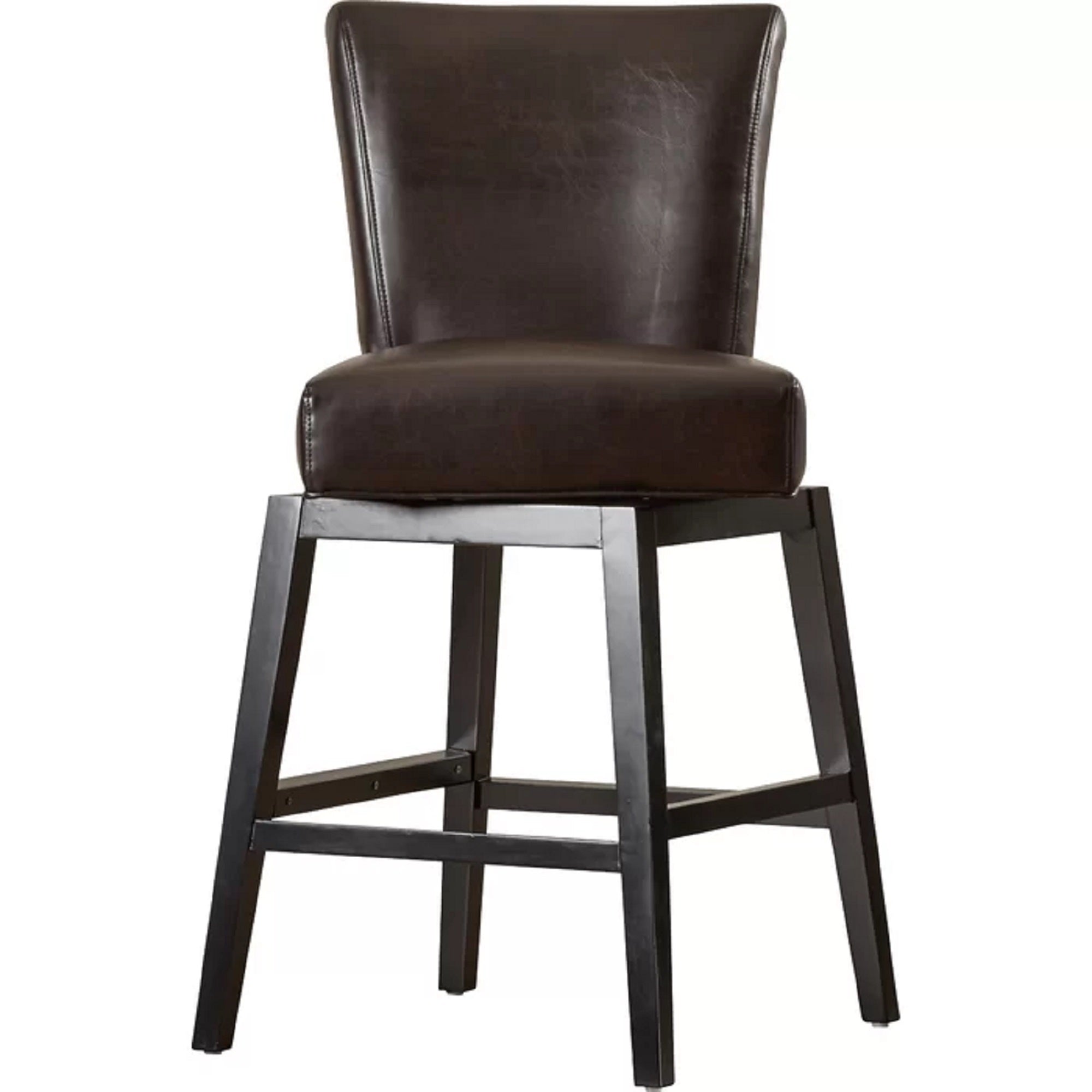 28 Inch PU Leather Swivel Bar Stool - Adjustable Height Counter Stool for Kitchen Island, Breakfast Nook & Home Bar - Modern Dining Stool with 360° Rotation & Comfortable Cushion