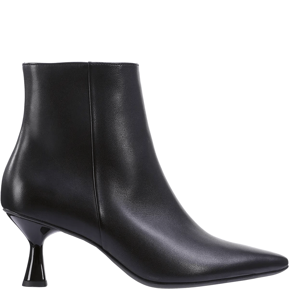Charlene Black Ankle Boots with Kitten Heel - Women's Fashion Shoes for Work, Office & Evening Out