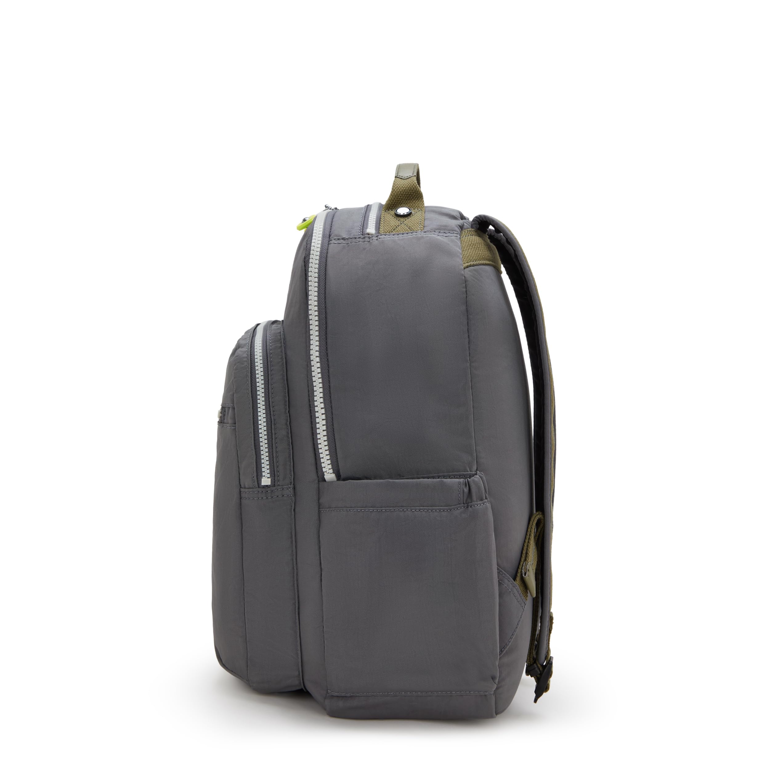 Kipling Seoul Backpack - Lightweight Travel Laptop Bag for Women & Men, Grey One Size - Perfect for Work, School & Daily Commute