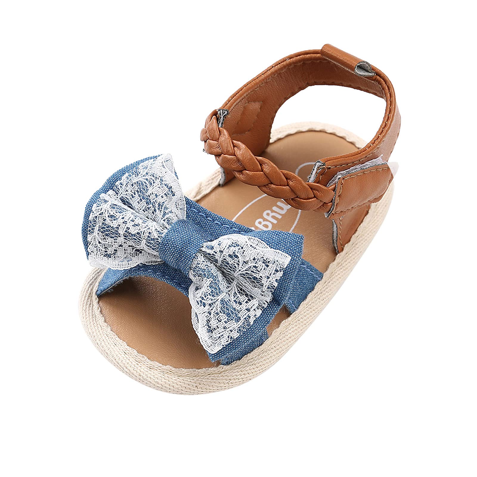 Non-Slip Baby Girl Sandals - Soft Bow Flat Shoes for Walking & Play