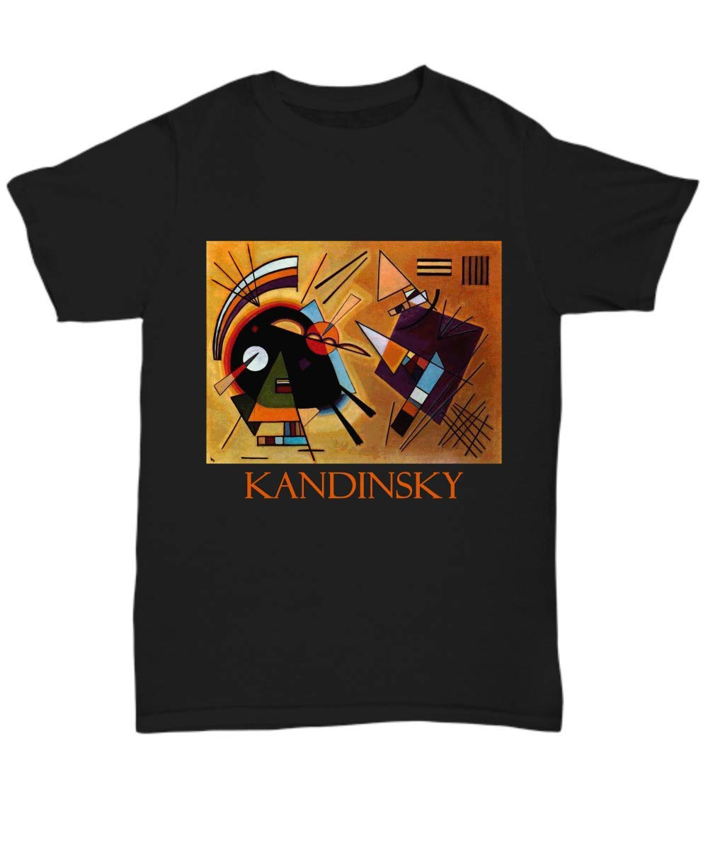 Black and Violet by Wassily Kandinsky - Premium Unisex Cotton T-Shirt | Art-Inspired Graphic Tee for Men & Women | Perfect for Casual Wear, Art Lovers & Museum Visits
