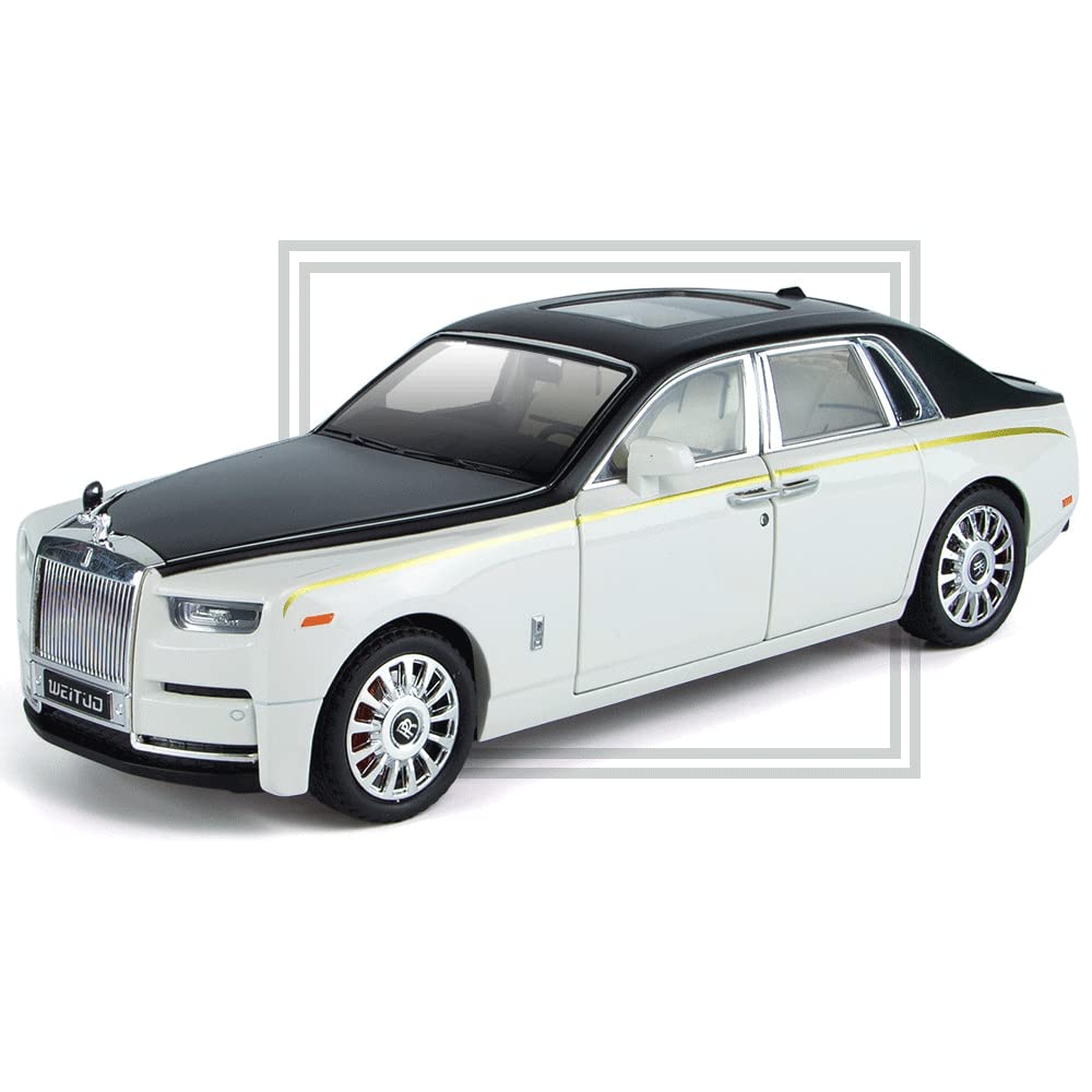 1:20 Phantom Alloy Pull Back Toy Car with Sound & Light - Mini Model Vehicle for Kids, Toddlers, Boys - Great for Playtime, Collecting & Gift Giving