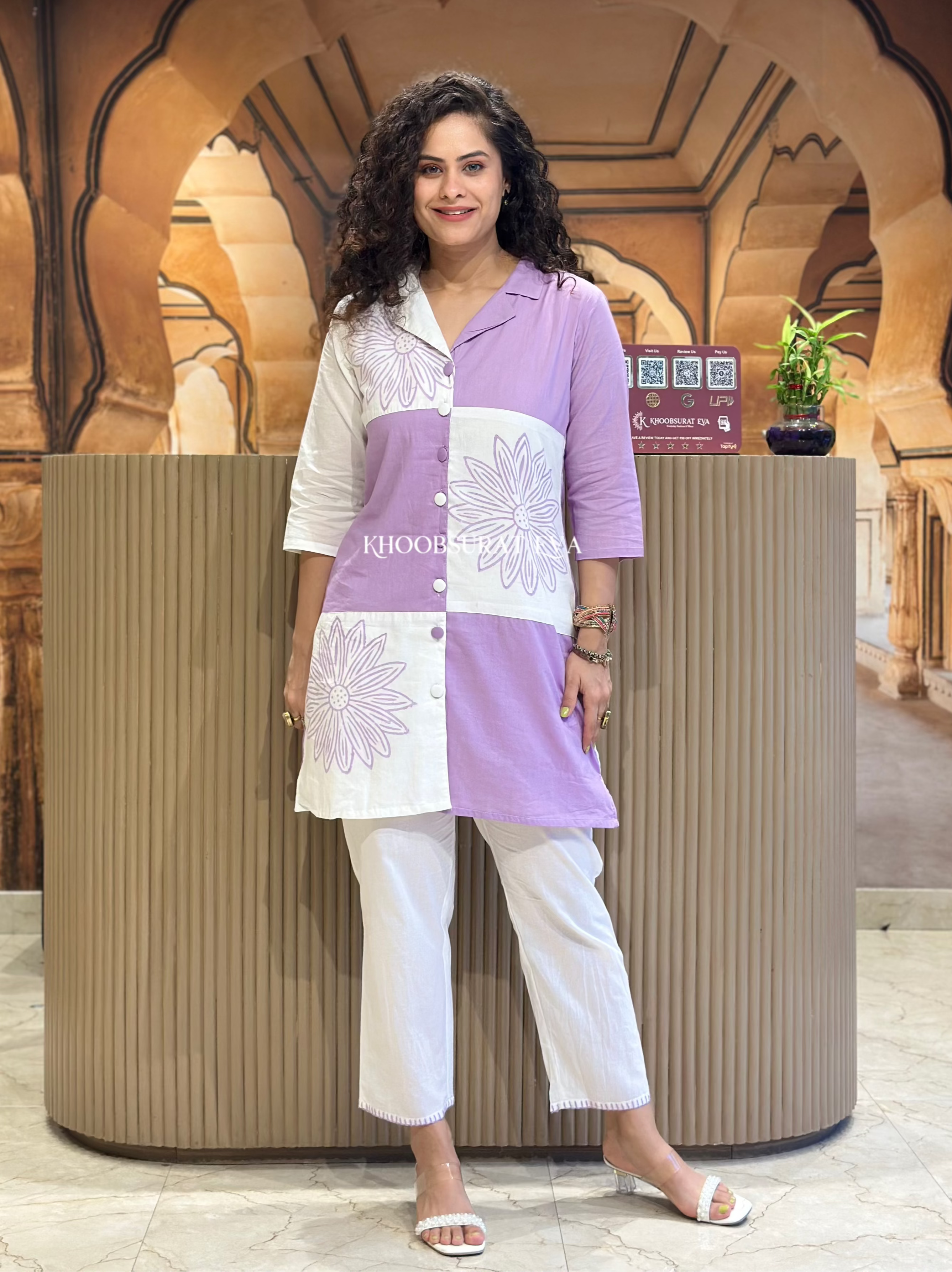 Purple Aura Matching Outfit Set for Women | Trendy Two-Piece Coord | Perfect for Casual Wear, Street Style & Instagram Photos