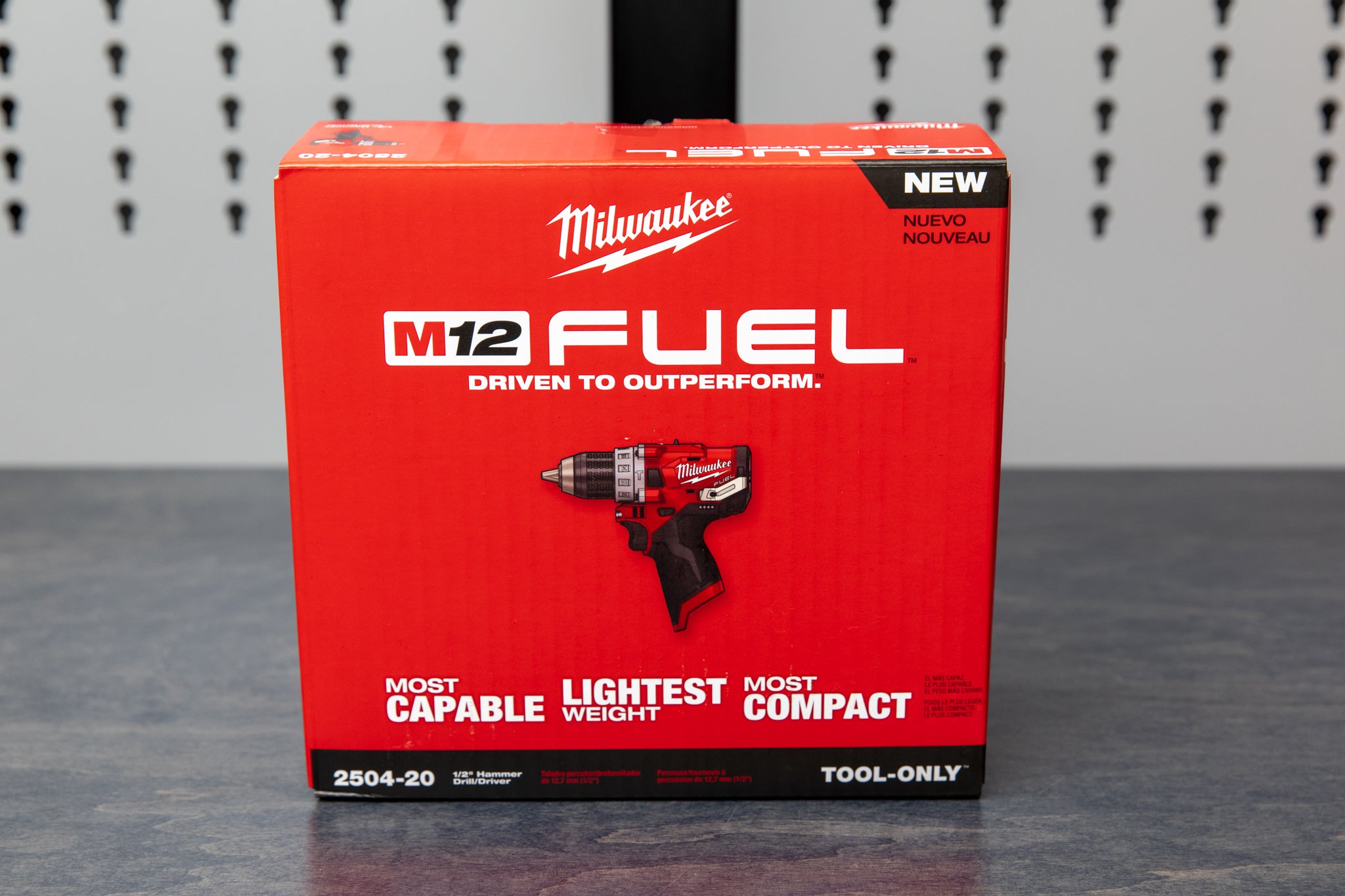 Milwaukee M12 FUEL 12V Cordless Hammer Drill Kit with Battery & Charger - Powerful & Compact for DIY Projects, Home Repairs, and Construction Work