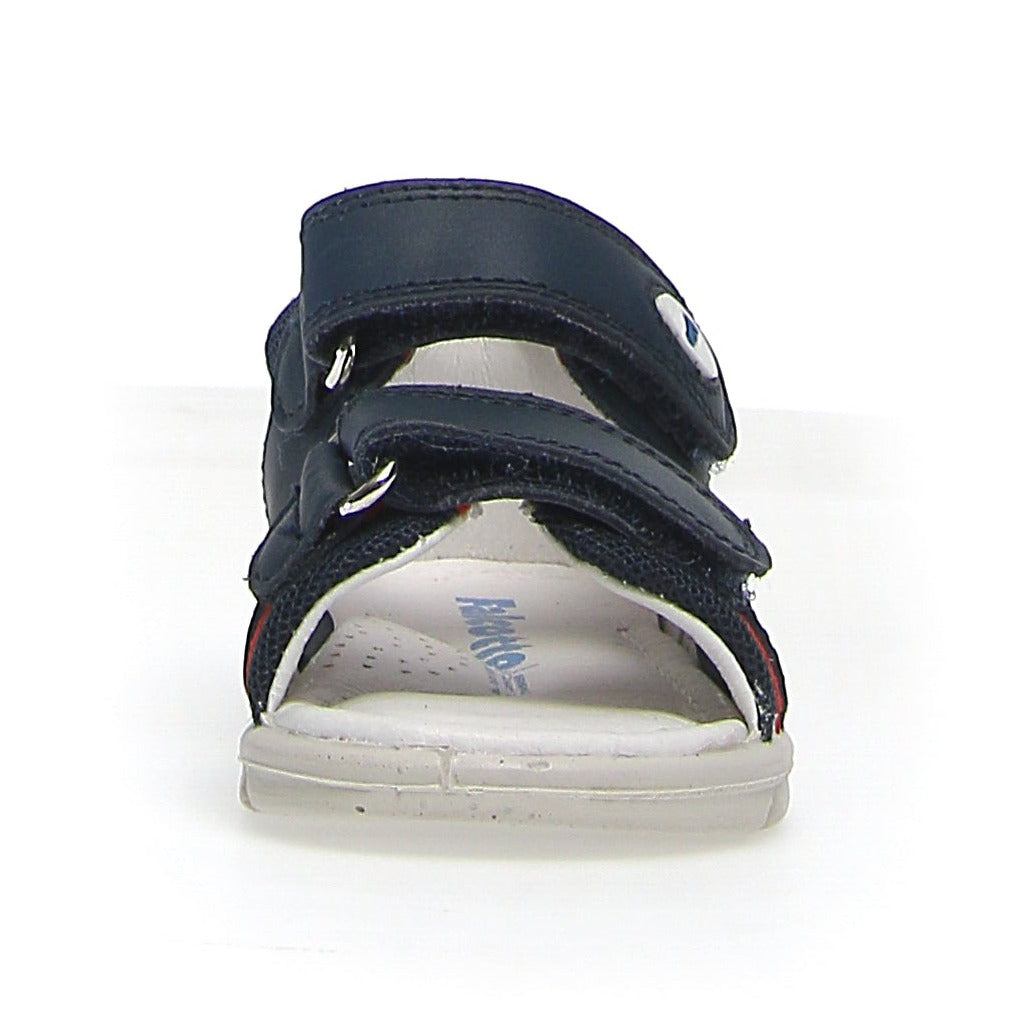 Falcotto Kids Mojave Sandals for Boys and Girls - Navy/Red | Comfortable & Durable Summer Beach Shoes for Outdoor Play and Casual Wear