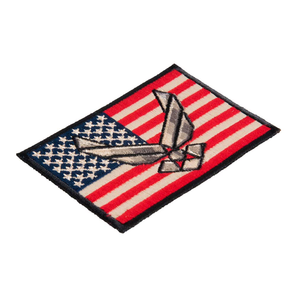 American Flag Air Force Wings Patch - Patriotic US Military Embroidered Badge for Uniforms, Jackets & Backpacks | Perfect for Veterans Day, Independence Day & Military Apparel