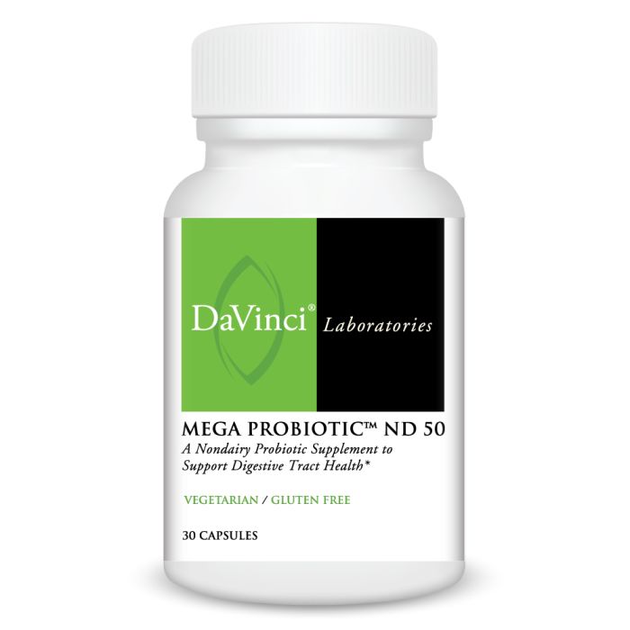Davinci Labs Mega Probiotic™ ND 50 - 50 Billion CFU Probiotic Supplement for Gut Health & Immune Support - Supports Digestion & Gut Flora Balance - Perfect for Daily Wellness Routine & Travel