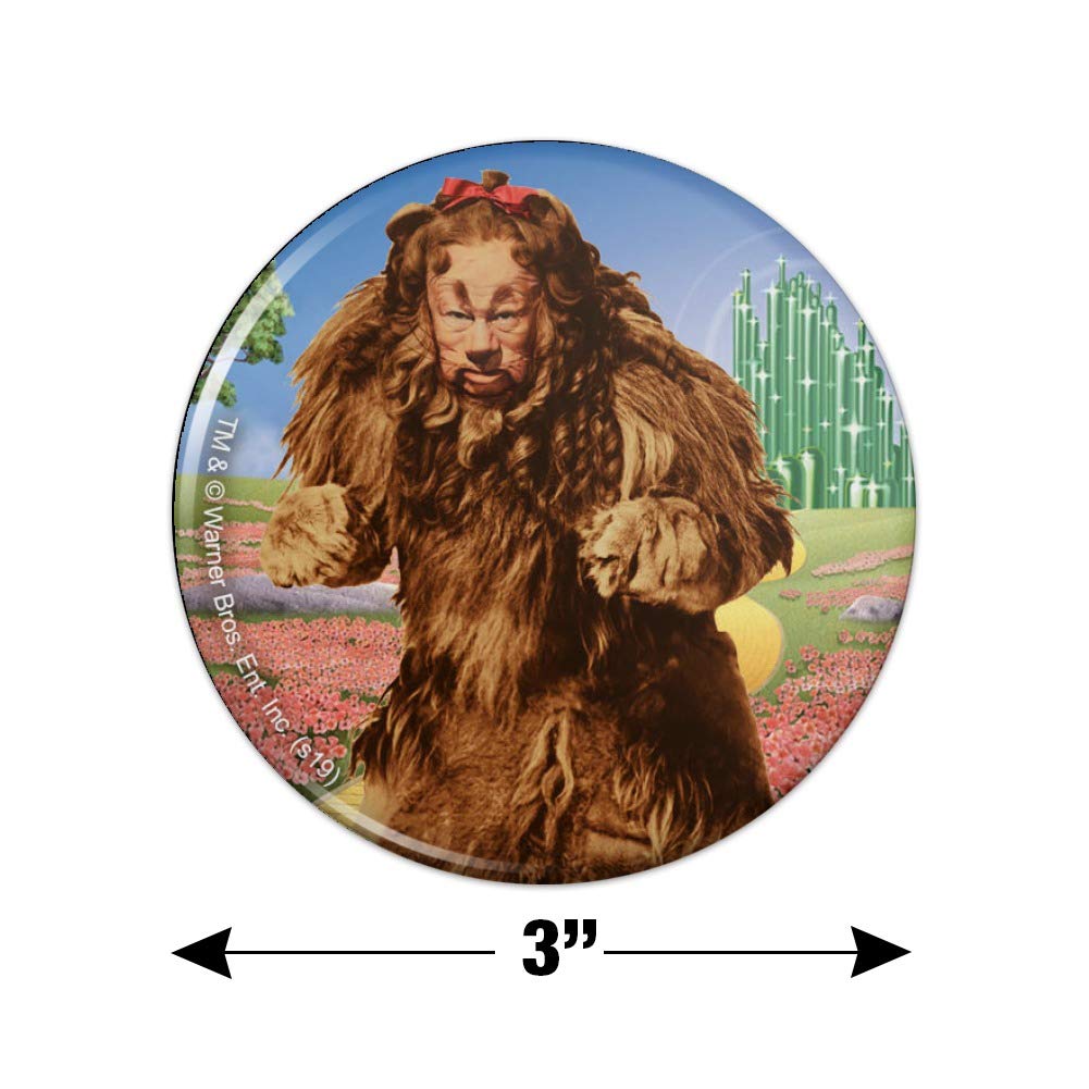 Wizard of Oz Lion Character Fridge Magnet - Decorative Kitchen Refrigerator Locker Button for Fans & Collectors | Perfect for Home, Office, or Gift Giving