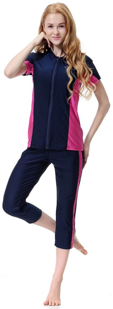 YEESAM Women's Rash Guard Swimsuits - UPF 50+ Sun Protection, Modest Bathing Suits for Swimming, Surfing & Beach Activities