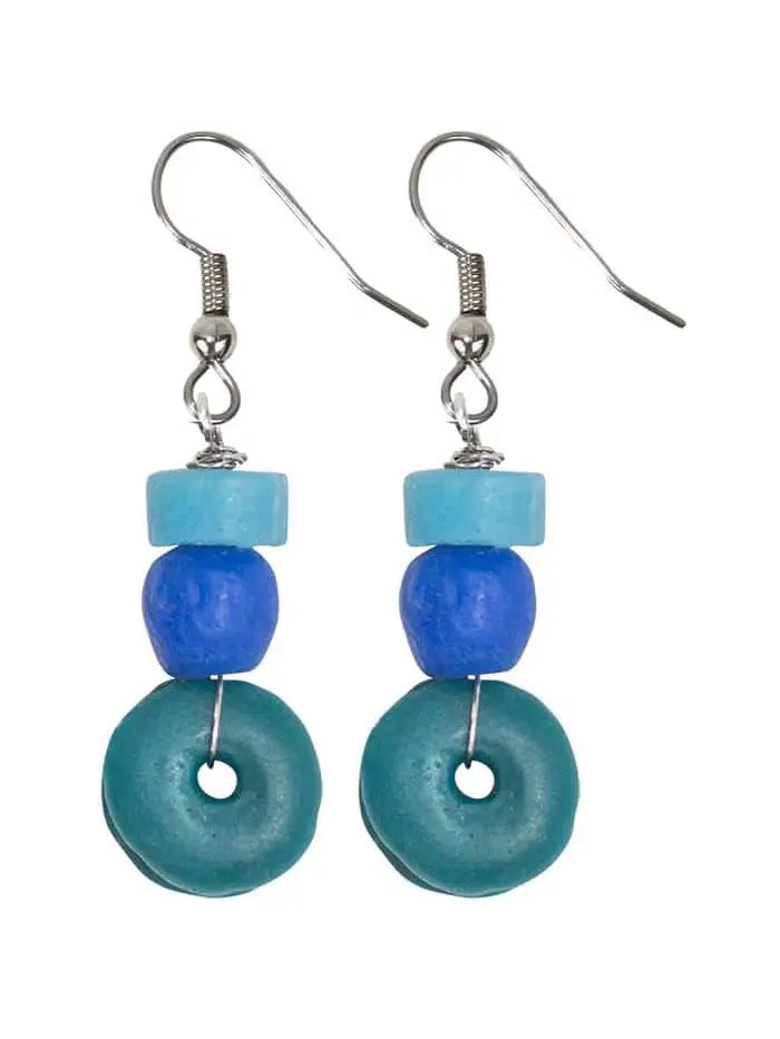 Stylish Freestyle Teal Drop Earrings for Women - Elegant Dangle Earrings for Party, Wedding & Everyday Wear
