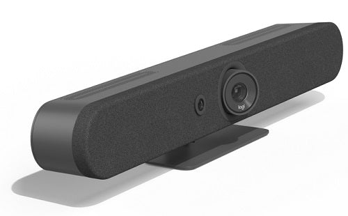 Logitech Rally Bar Mini USB 3.0 Video Conferencing Camera - 4K Ultra HD, AI-Powered Speakerphone (Black/White) for Home Office & Conference Room Meetings